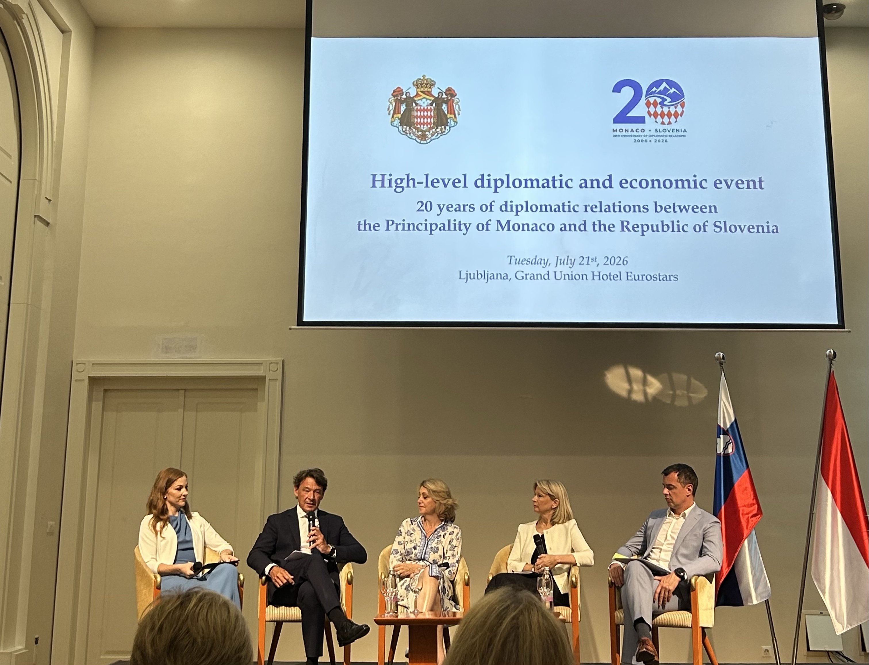 MCSC Group Attends the Celebration of 20 Years of Diplomatic Relations Between Monaco and Slovenia